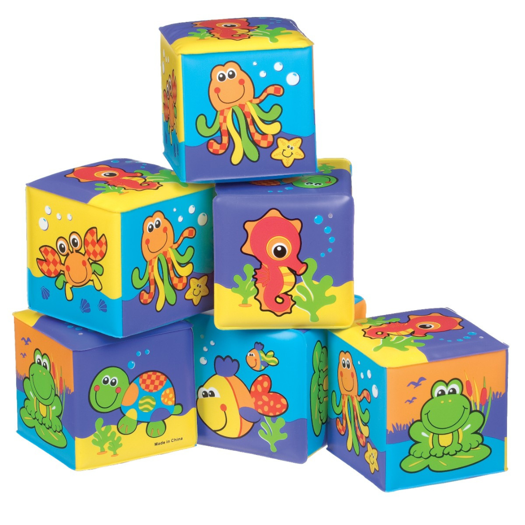 Playgro My First Soft Blocks  Bløde Badeklodser