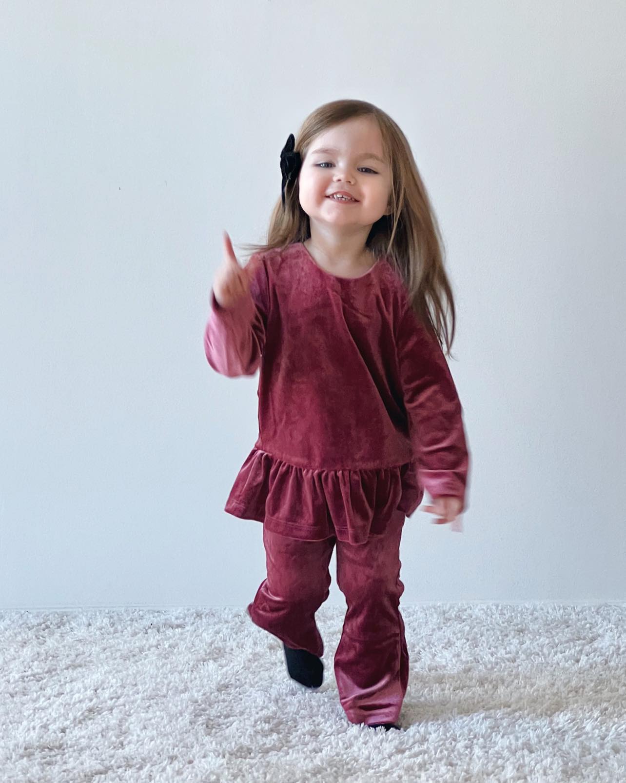 The New Siblings Velour Buks Mellow Mauve 80 Cm