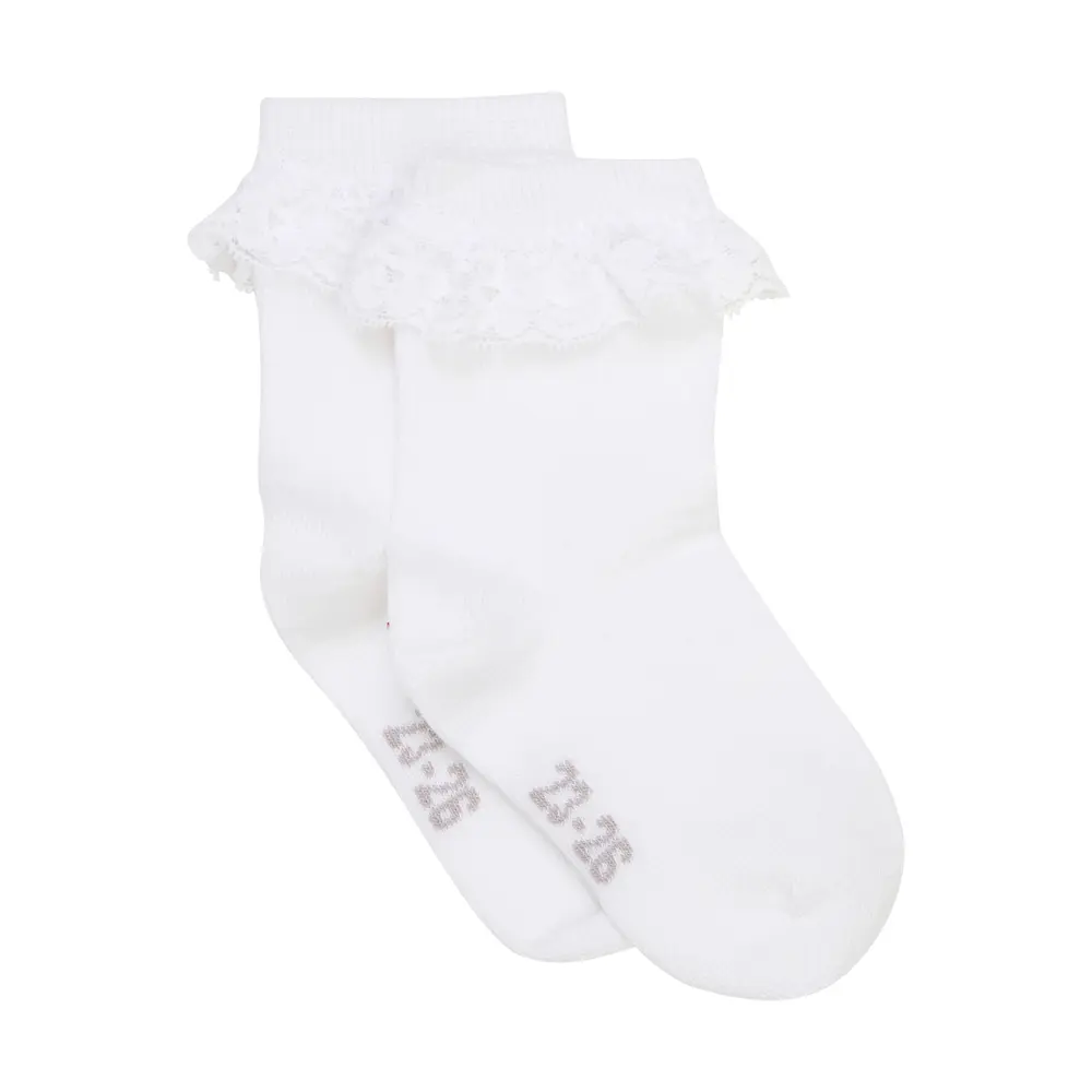 Ankel Strømper    Blonde  -pack White 23 26