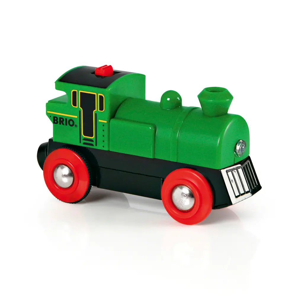 33595 Batteridrevet Tovejs Lokomotiv Grønt Sort