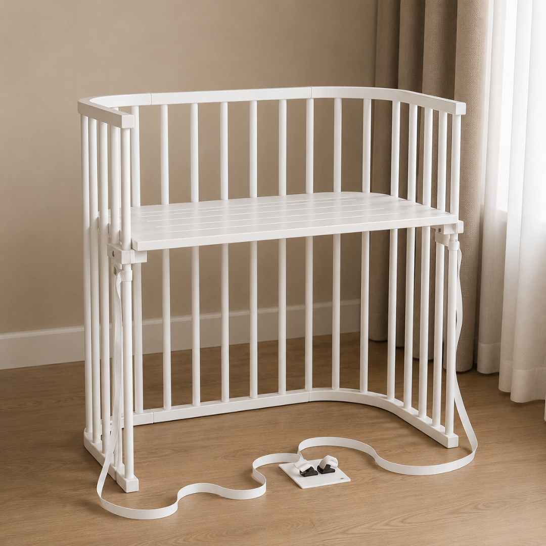 Bedside Crib Boxspring  Hvid Babybay