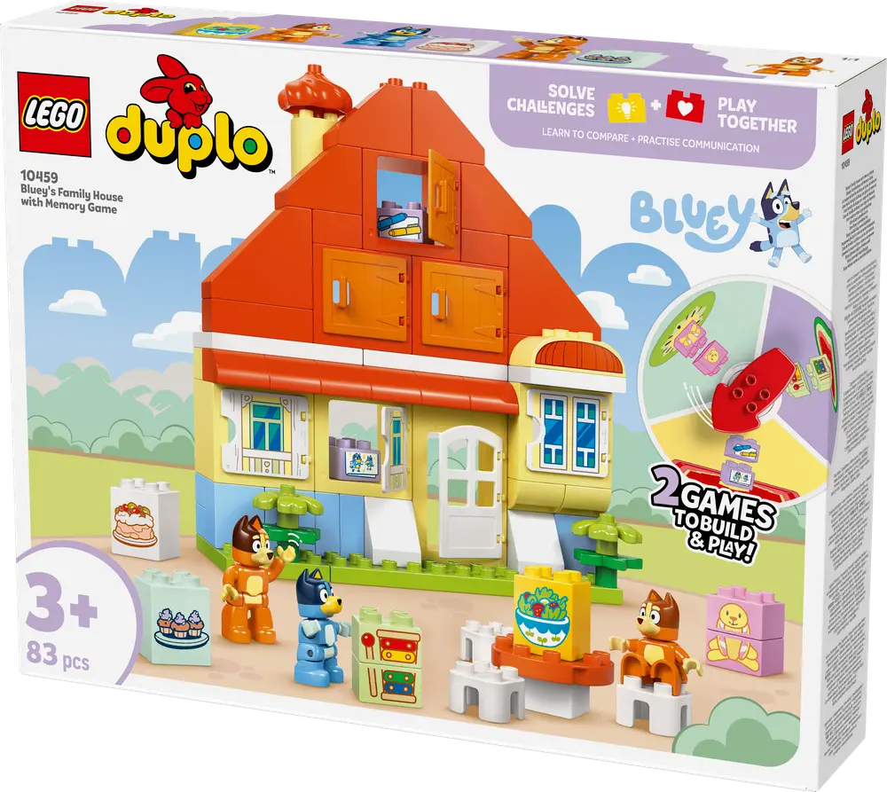 Blueys Families Hus Med Huskespil 10459