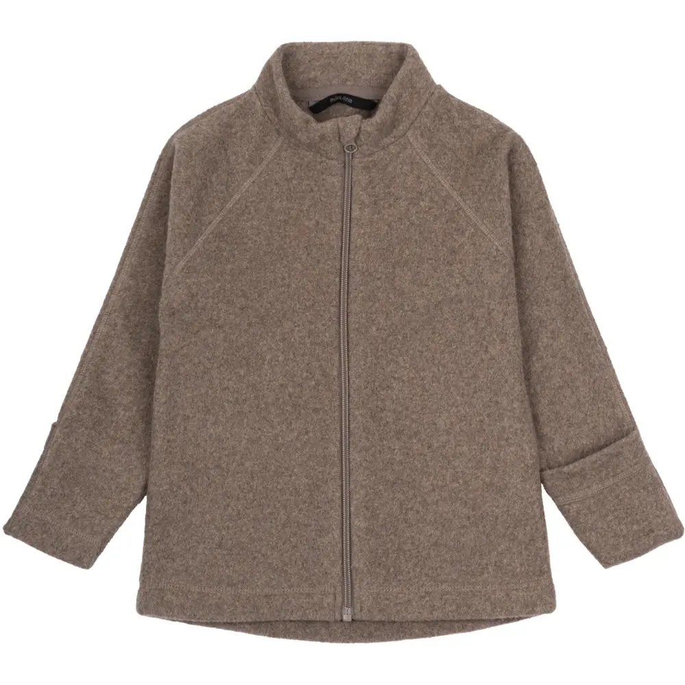 Bomuld Fleece Baby Jakke Melange Denver 68