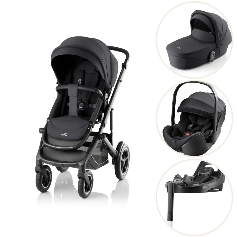 Smile 5z Style Inkl Liggedel Babysafe Pro Og Vario Base Carbon Black