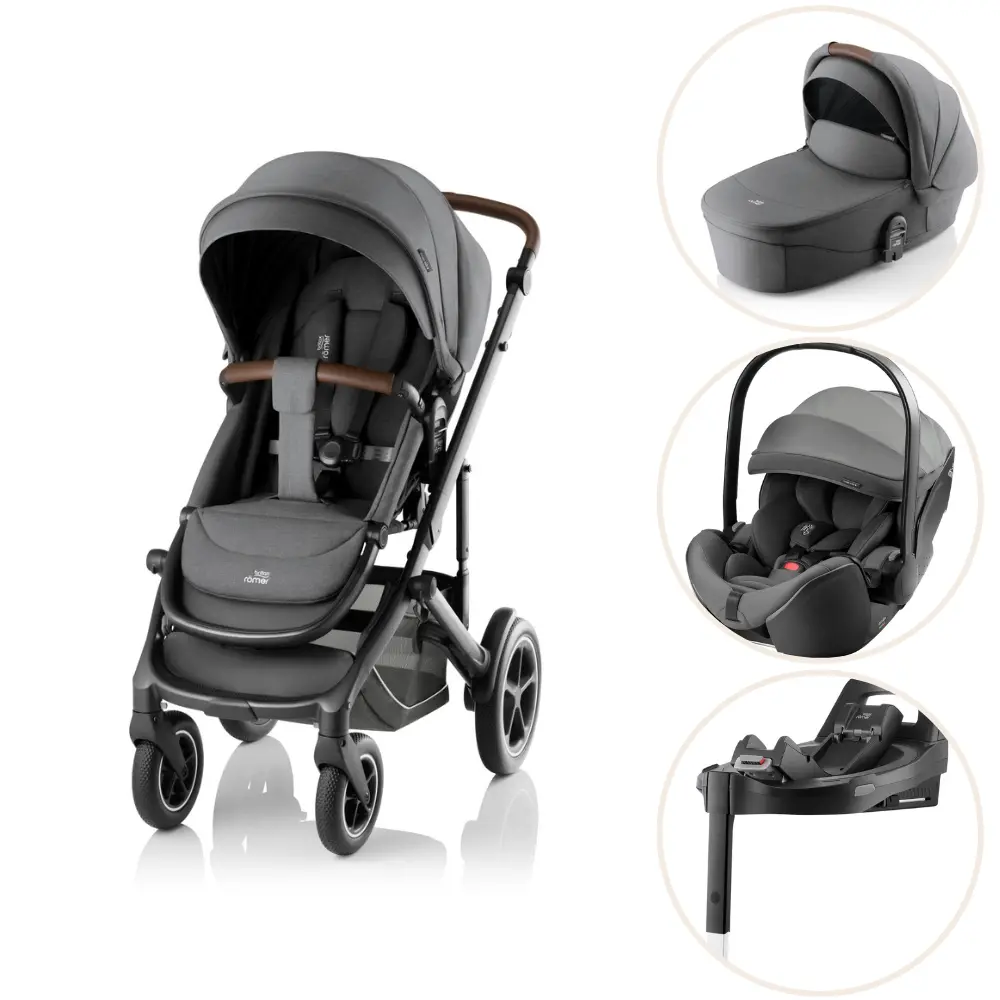Smile 5z Style Inkl Liggedel Babysafe Pro Og Vario Base Minearl Grey