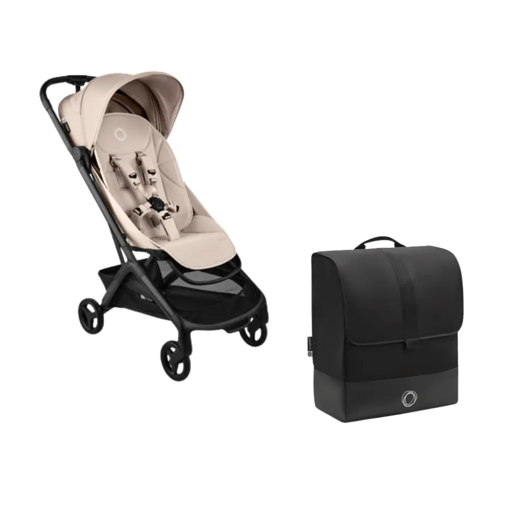 Bugaboo Butterfly Klapvogn Inkl Transporttaske Black Desert Taupe