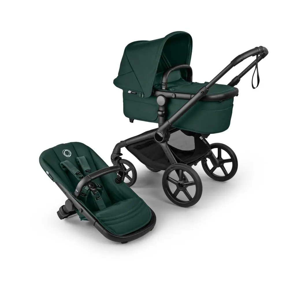 Bugaboo Fox Renew Complete Kombivogn Black Fern Green