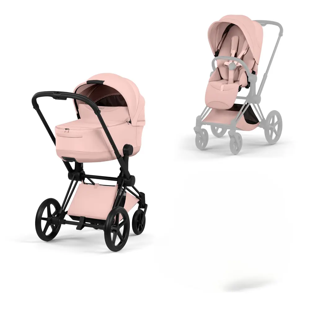Cybex Priam Kombivogn Style Peach Pink Matt Black