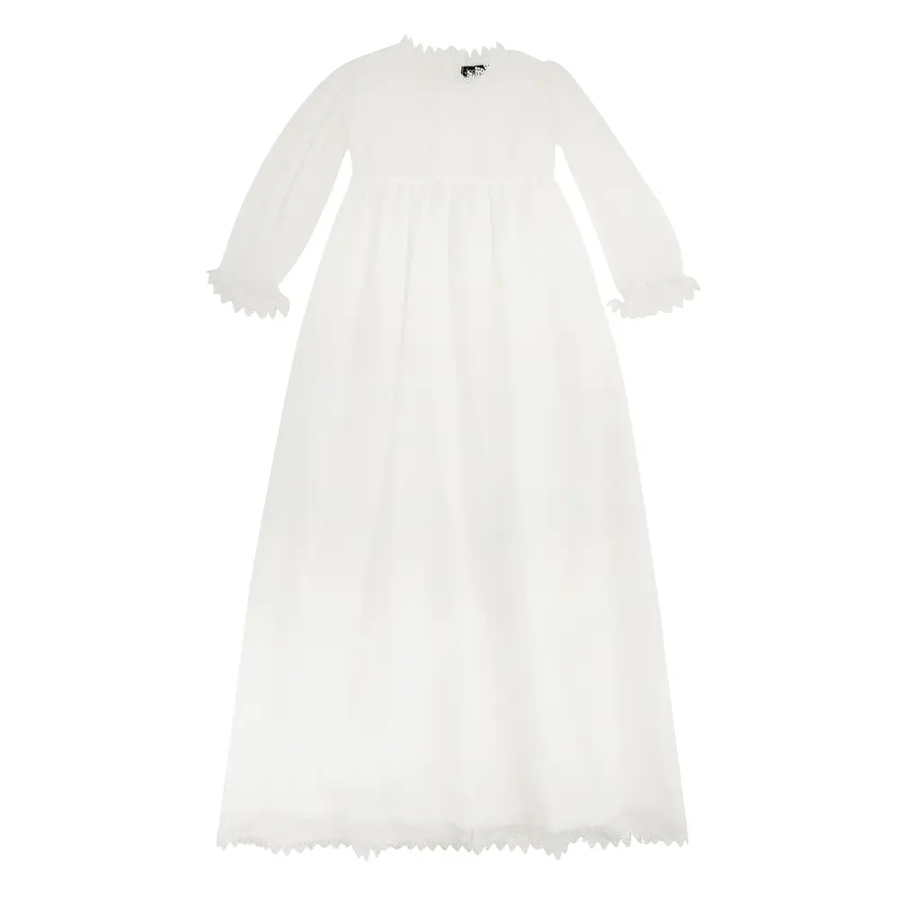 Dåbskjole Tyl Off White
