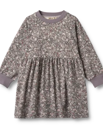 Dorthea Jersey Kjole Purple Stone Flowers   år