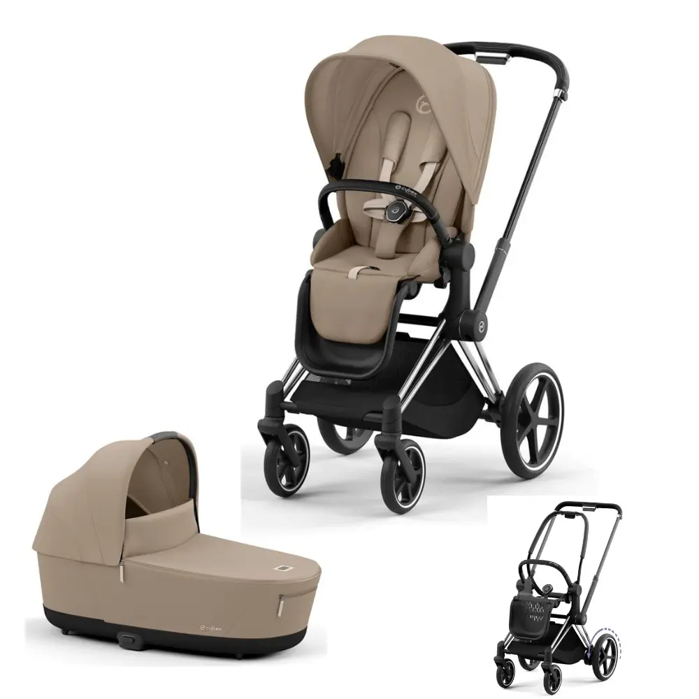-priam Kombivogn Cozy Beige Chrome Black