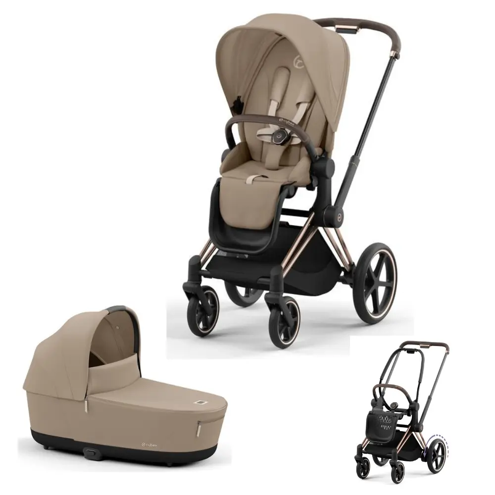 -priam Kombivogn Cozy Beige Rosegold