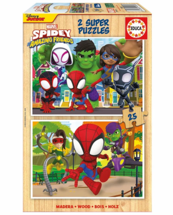 Educa Puslespil Spidey   His Friends