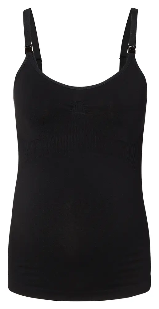Evi Sømløs Ammetop Black Xs