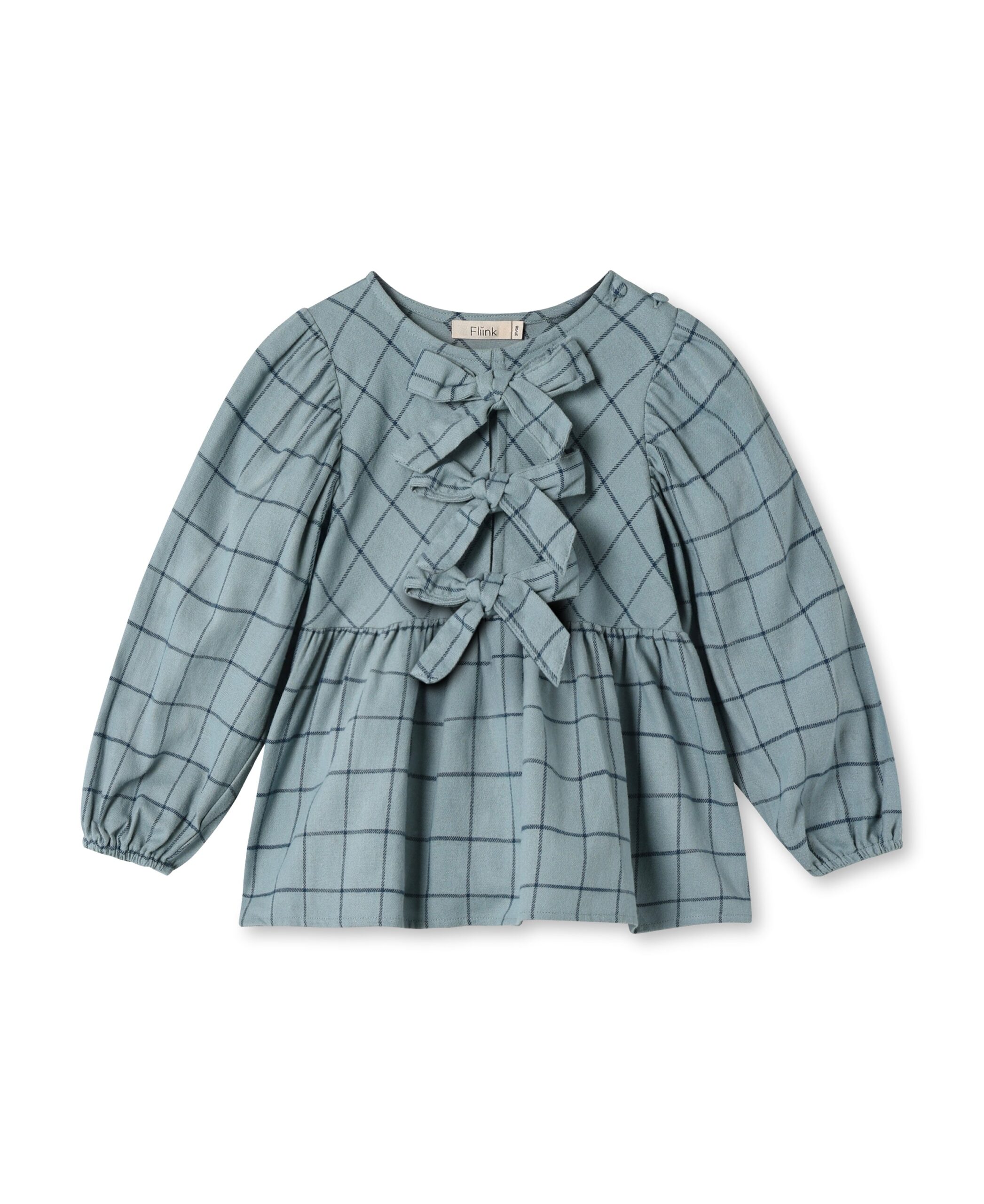 Fliink Cody Check Blouse Slate 86 Cm
