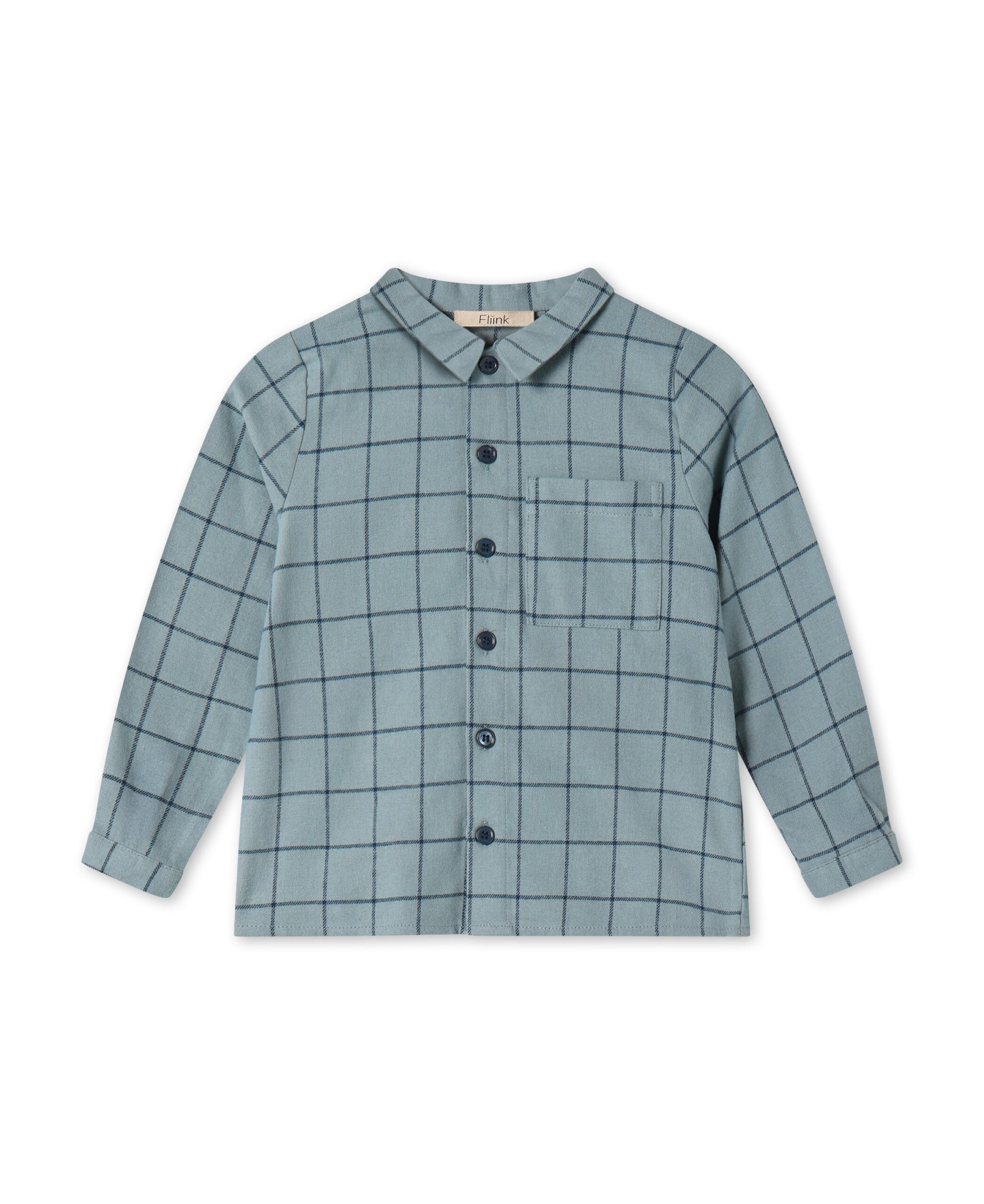 Fliink Cody Check Shirt Slate 86 Cm