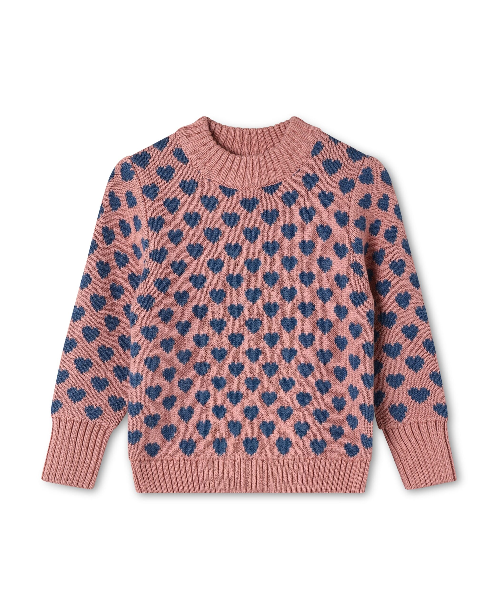 Fliink Janie Heart Pullover Ash Rose 92 Cm