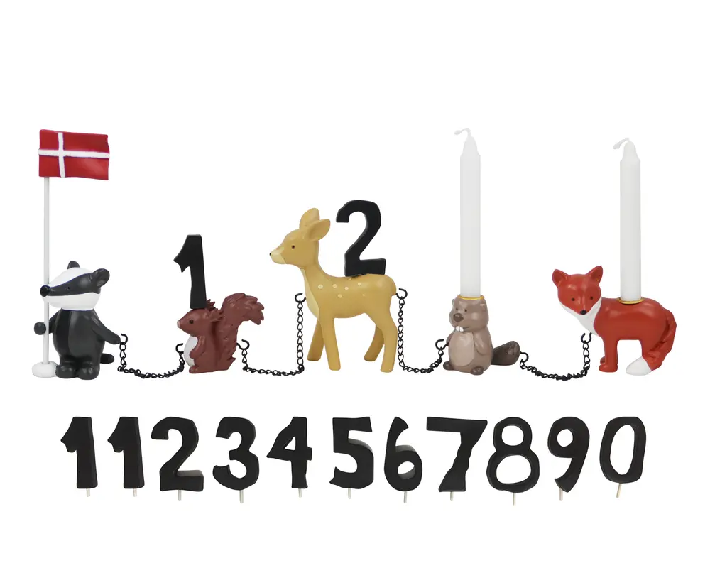 Fødselsdagstog Skovdyr 11 Tal