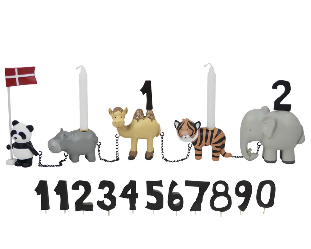 Fødselsdagstog Zoo Dyr 11 Tal