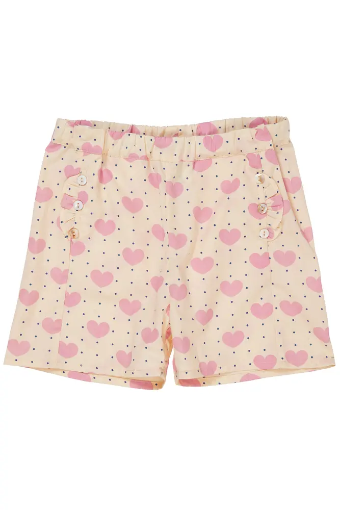 Hjerte Shorts Flæse Lomme Heart Aop 116