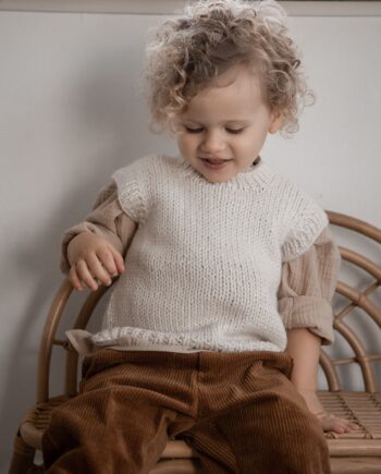 Huttelihut Alpaca Uld Plainy Vest Camel  -  år