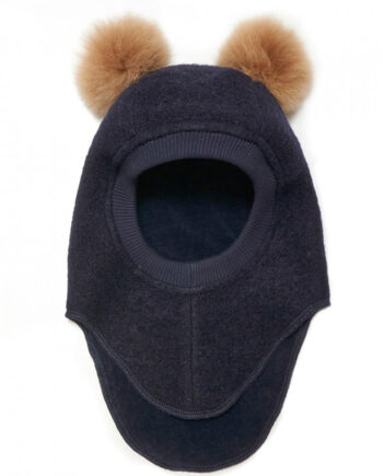 Huttelihut Big Bear Elefanthue Uld Navy Camel  -  år