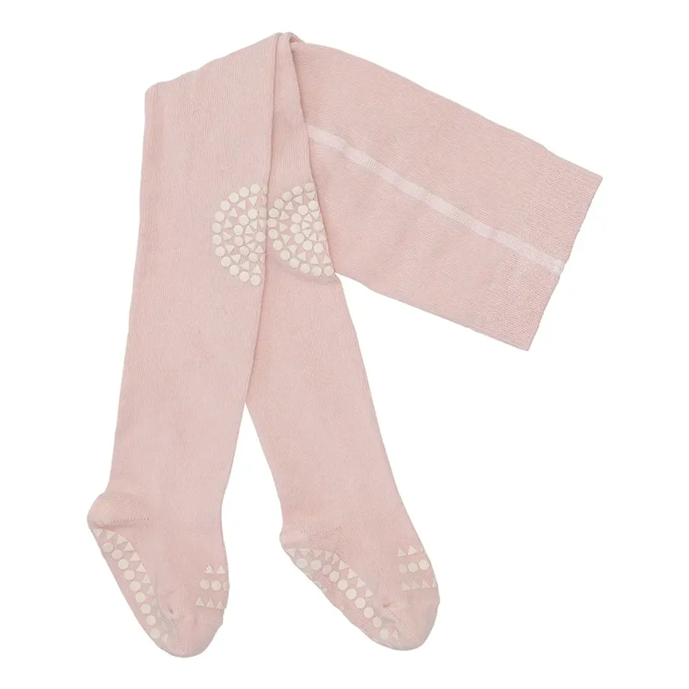 Kravle Strømpebukser Bambus Soft Pink -12m