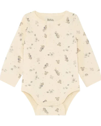 Langæarmet Body    Print Folkstone Gray 80