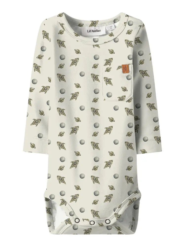 Layo Geo Langærmet Body Turtledove 74