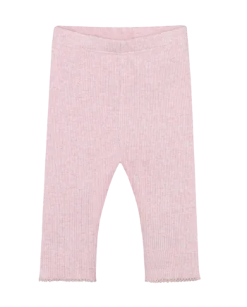 Leggings Melange Rib Bleached Mauve Melange 62