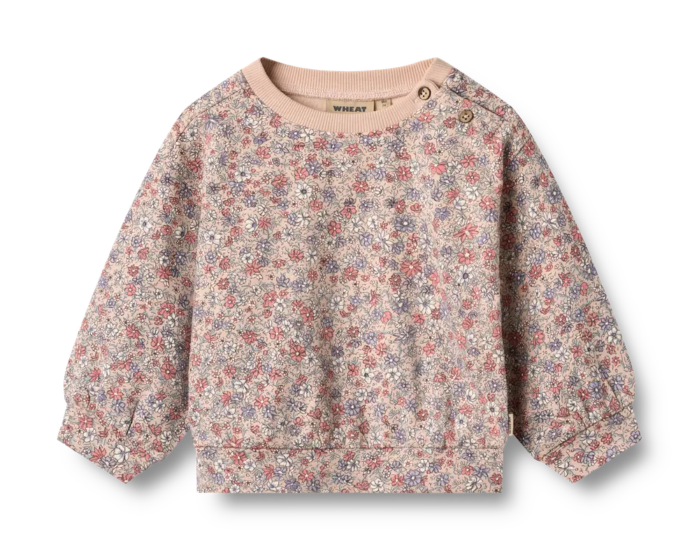 Lia Sweatshirt Rose Dust Flowers år