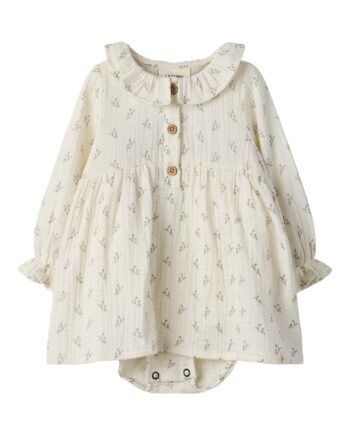 Lil Atelier Balia Loose Body Dress Coconut Milk 56 Cm