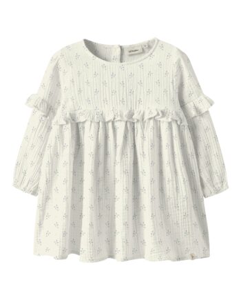 Lil Atelier Balia Loose Dress Coconut Milk 92 Cm