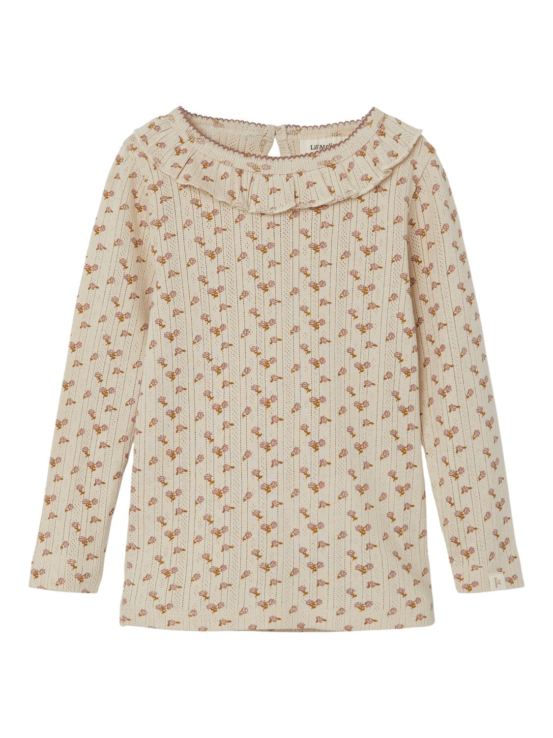 Lil Atelier Bluse Rachello Ls Slim Top Fog 92 Cm