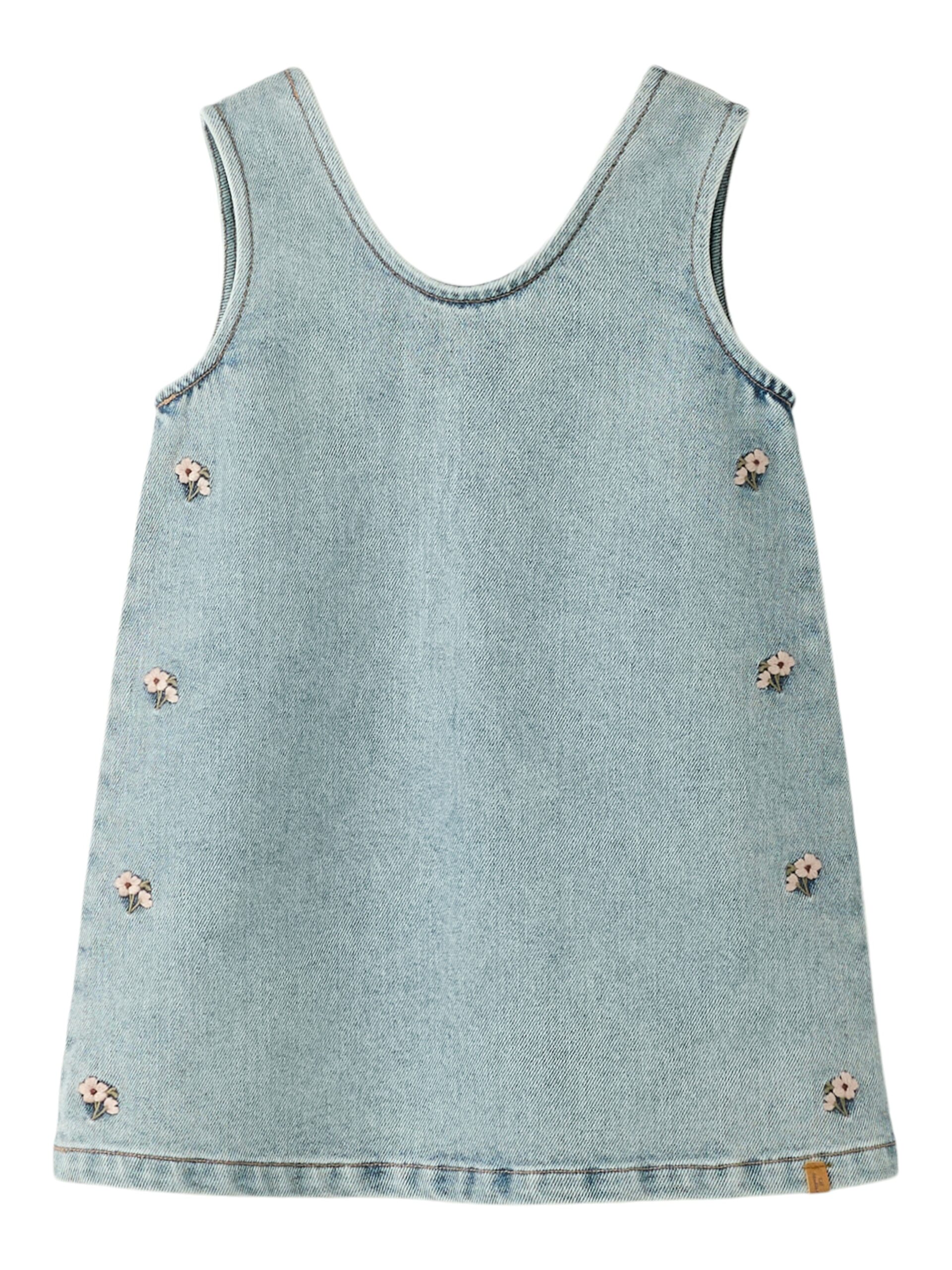 Lil Atelier Darlee Doa Denim Spencer Medium Blue Denim Flower 92 Cm