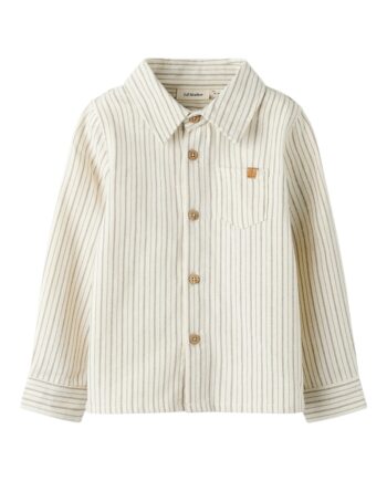 Lil Atelier Felixo Ls Shirt Turtledove Sepia Tint 92 Cm