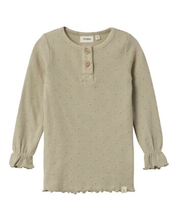 Lil Atelier Gago Fia Slim Shirt Moss Gray 92 Cm