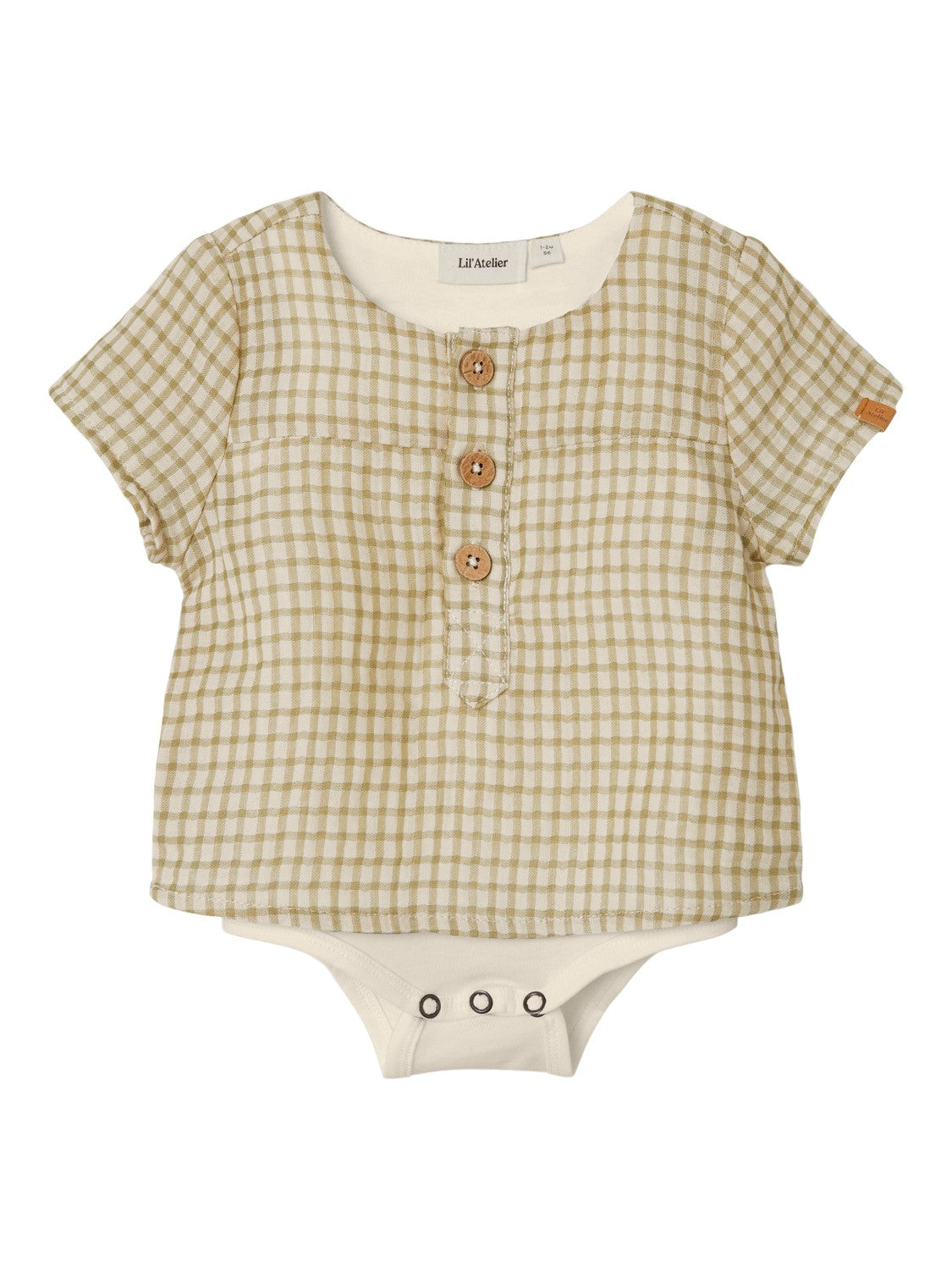 Lil Atelier Hanson Loose Shirt Body Sage 56 Cm