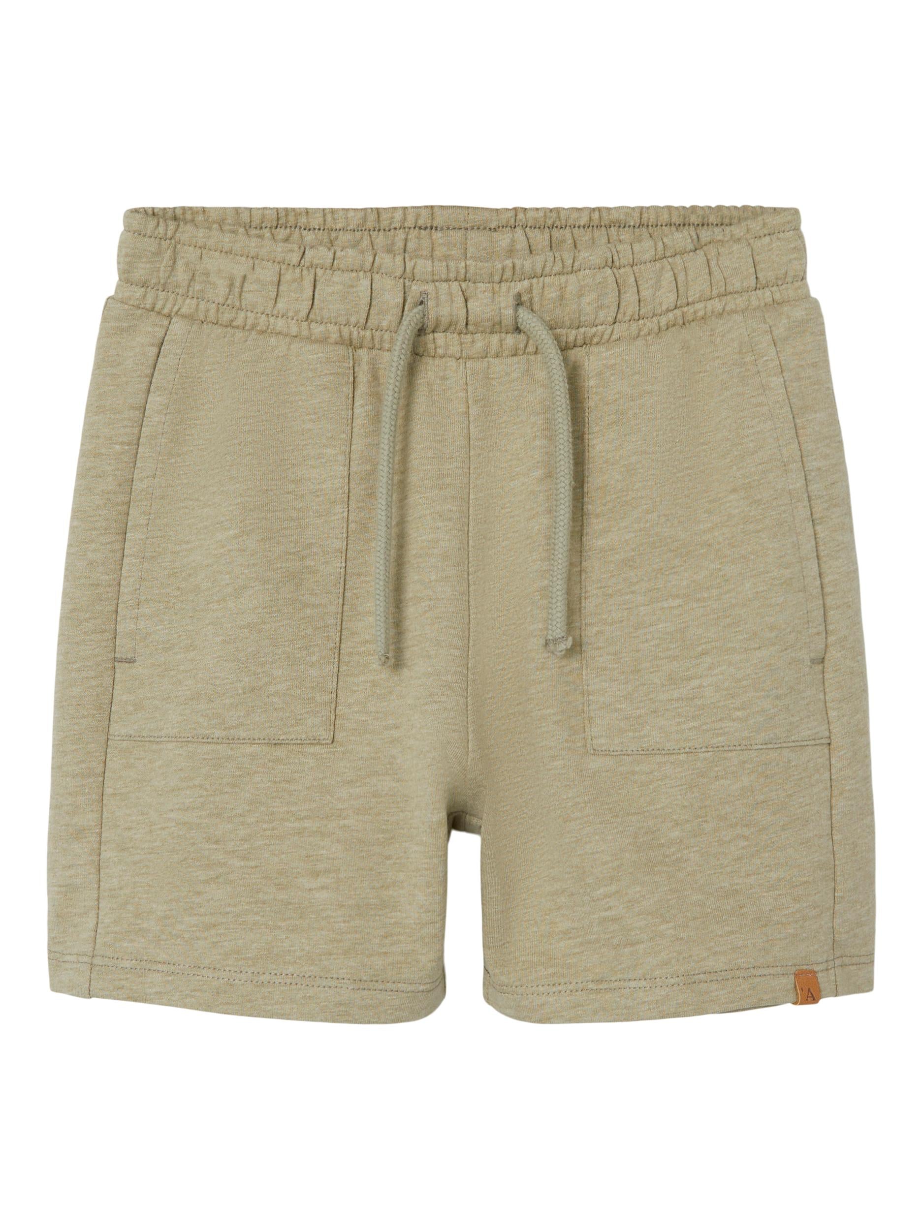 Lil Atelier Homan Loose Sweat Shorts Sage 92 Cm