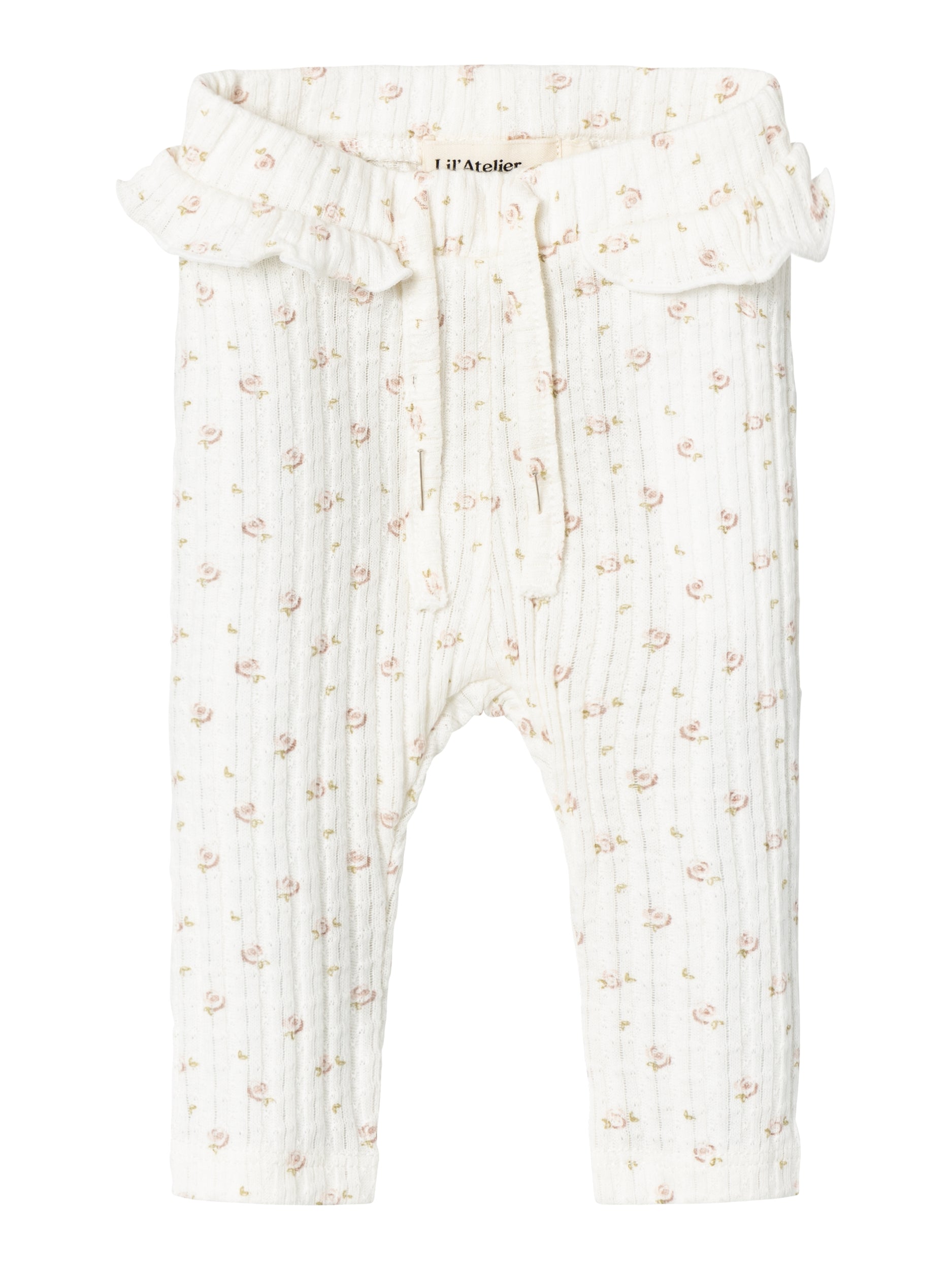Lil Atelier Hulla Slim Leggings Coconut Milk 56 Cm