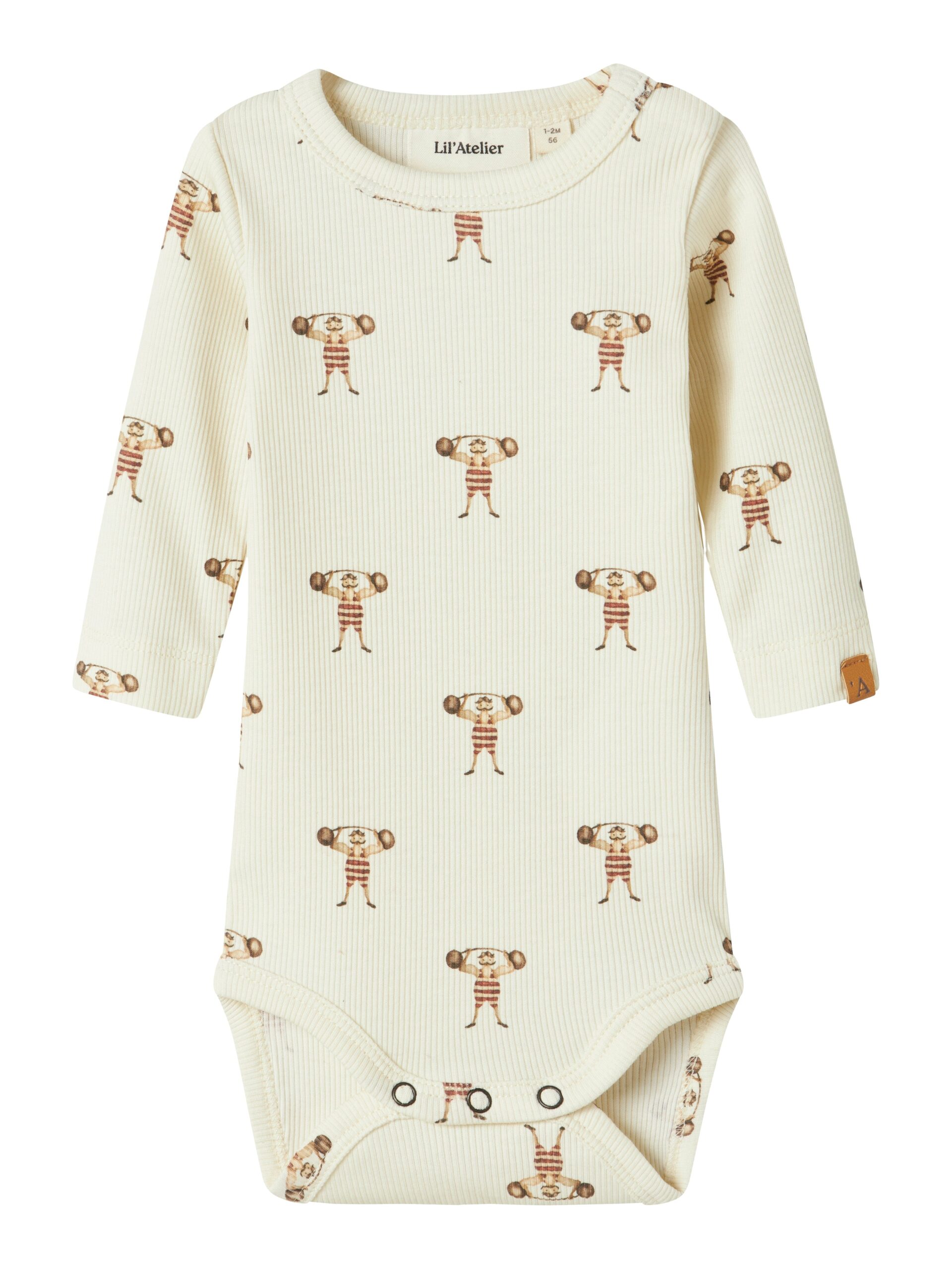 Lil Atelier Lavo Enk Body Turtledove Strong Man 56 Cm