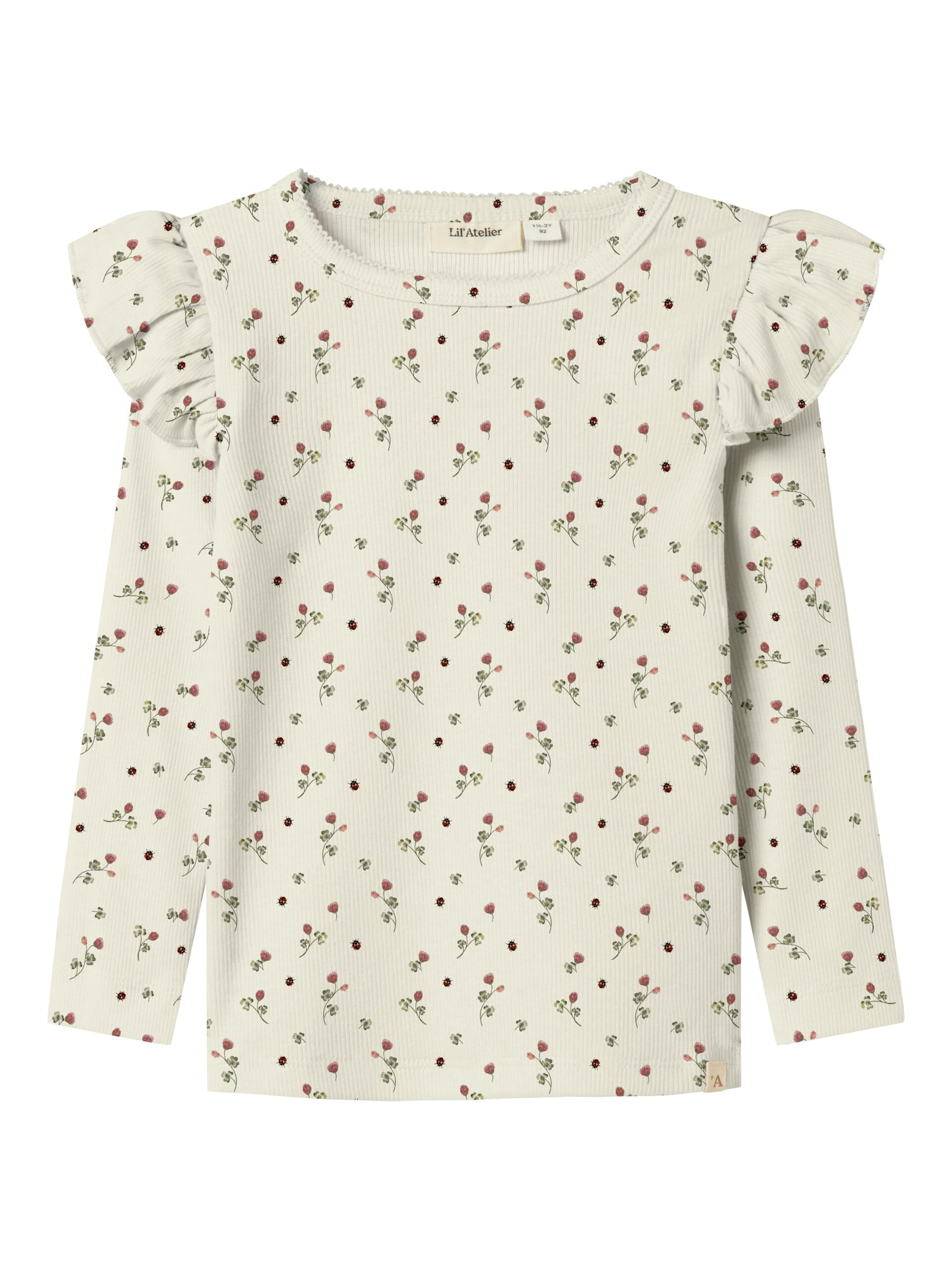 Lil Atelier Lavo Eve Slim Top Turtledove Clover 92 Cm