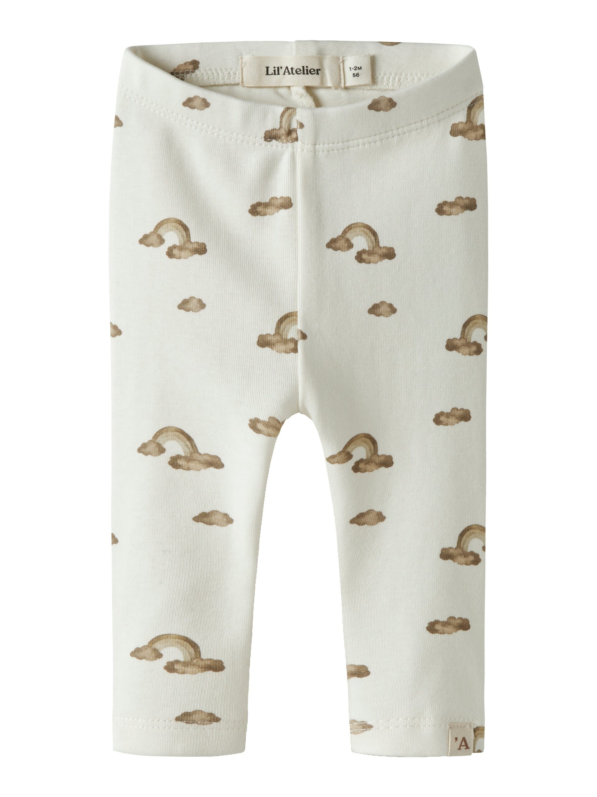 Lil Atelier Layo Kim Leggings Coconut Milk Rainbow 56 Cm