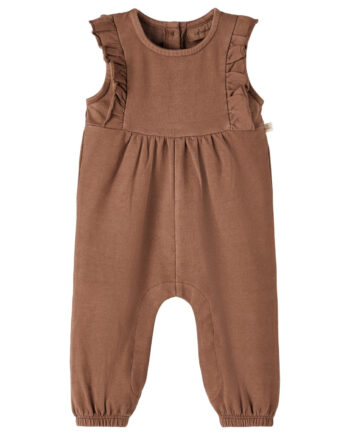 Lil Atelier Leslie Loose Sweat Overall Rocky Road 56 Cm