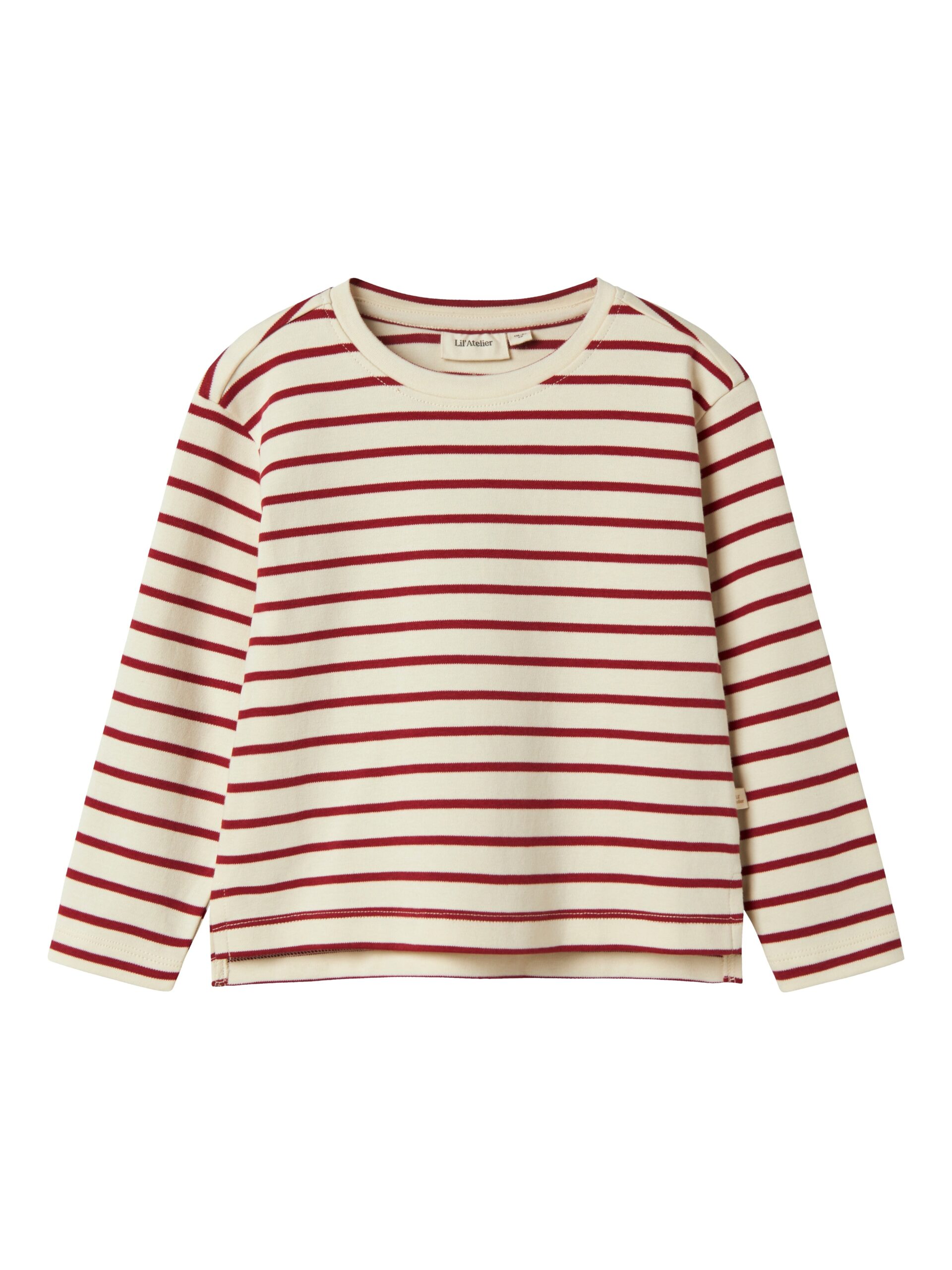 Lil Atelier Limia Loose Top Turtledove Red Dahlia 92 Cm