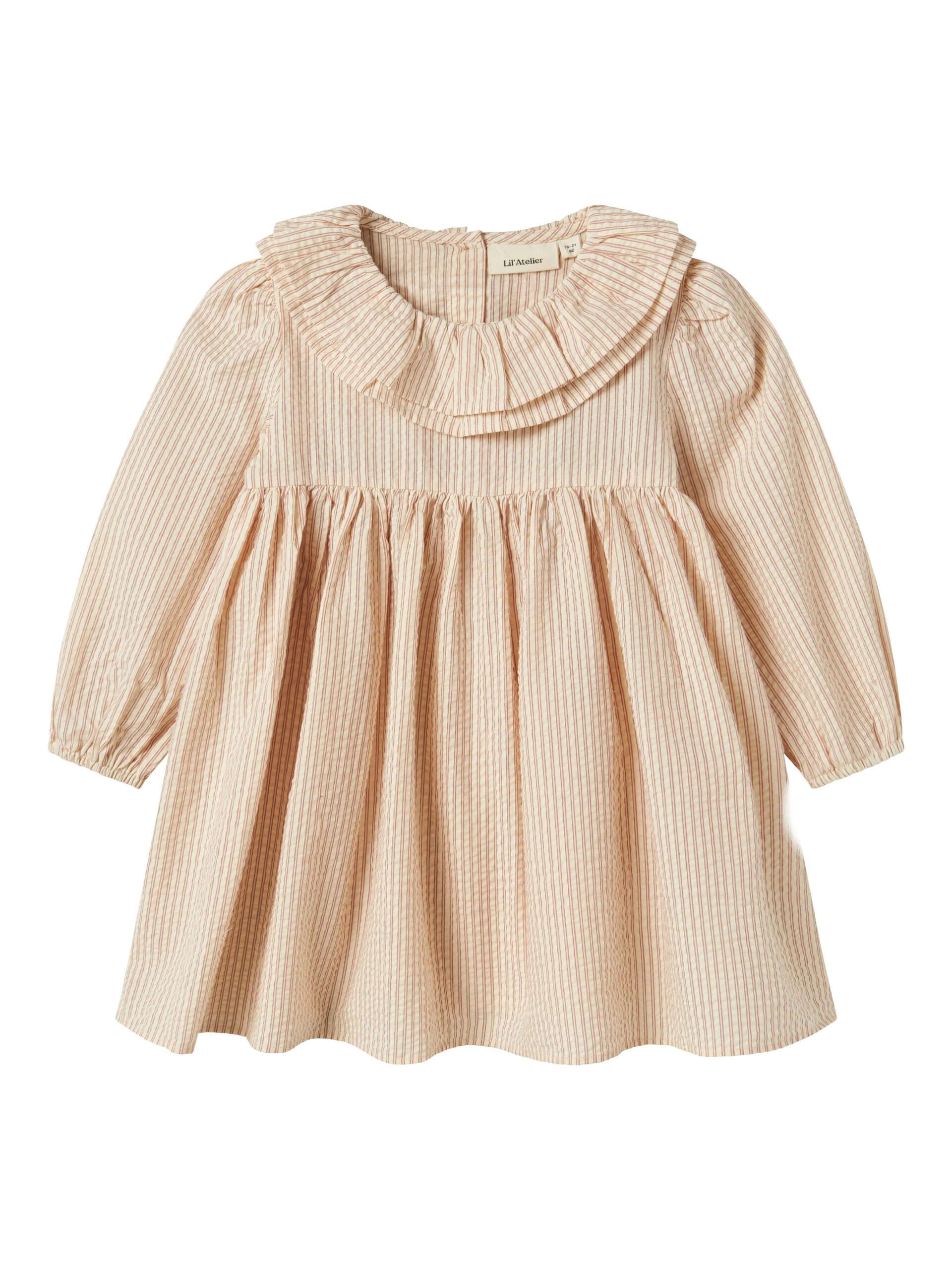 Lil Atelier Lucia Ls Dress Turtledove 92 Cm