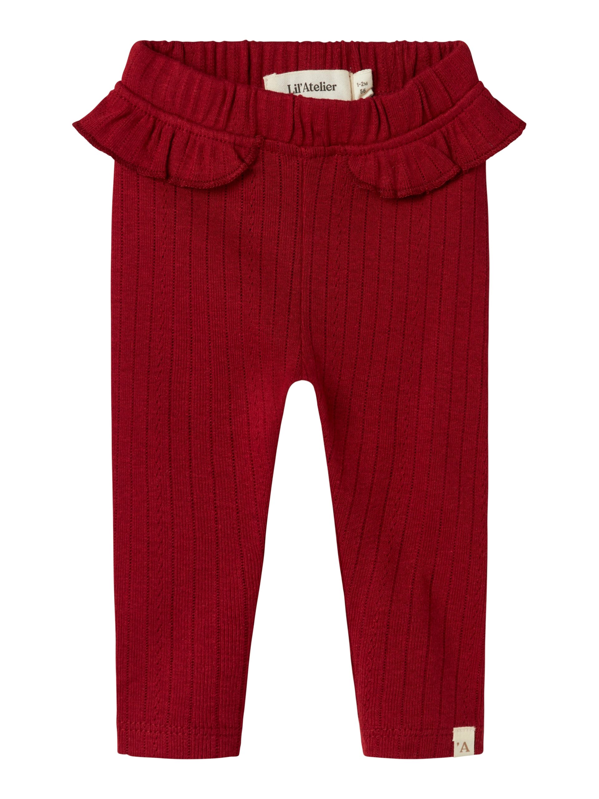 Lil Atelier Rachel Nam Slim Leggings Red Dahlia 56 Cm