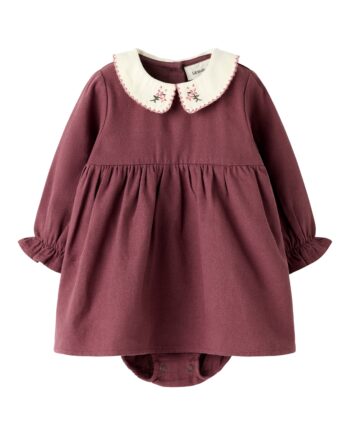 Lil Atelier Rebel Ls Body Dress Catawba Grape 68 Cm