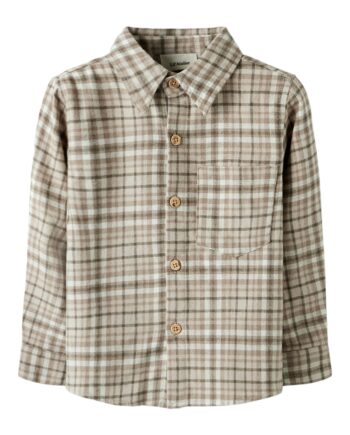 Lil Atelier Rebel Ls Shirt Sepia Tint 92 Cm