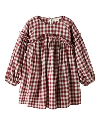 Lil Atelier Rio Ls Loose Dress Red Dahlia 92 Cm